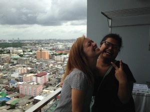me with one of my favorite ajaans (teachers) in her fancy condo in BKK.. she's moving to DC for two years this month!!!