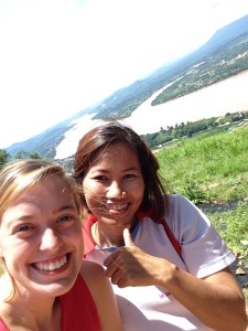 me with my lovely counterpart!!! once again right across from Laos